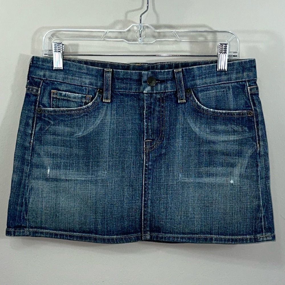 Citizens Of Humanity Blue Denim Mini Skirt